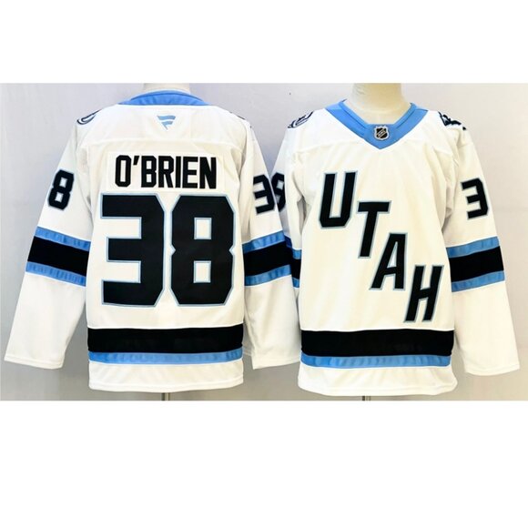 Mens Liam O'Brien White Stitched Jersey